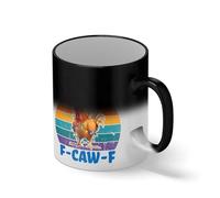 Retro Merry F-CAW-F - Vintage Christmas Humor Taza de café negro mágico Mug