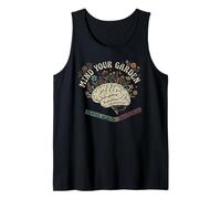 Retro Mes de Concientización sobre la Salud Mental Cerebro Estética Camiseta sin Mangas