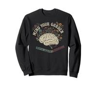 Retro Mes de Concientización sobre la Salud Mental Cerebro Estética Sudadera