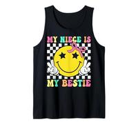 Retro Mi Sobrina es mi Mejor Amiga tía y Sobrina a Juego Camiseta sin Mangas