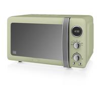 Retro Microondas Digital 20L, 5 Niveles Potencia, Descongelación, Temporizador