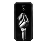 Retro Microphone Jazz Music Funda Carcasa Case para Samsung Galaxy J5 (2017) EU Version