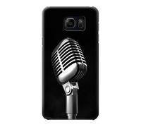 Retro Microphone Jazz Music Funda Carcasa Case para Samsung Galaxy S6 Edge Plus