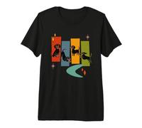 Retro Mid-Century Modern Dog 50's 60's Style Funny Dachshund Camiseta Premium