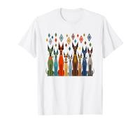 Retro Mid-Century Modern Dog 50's 60's Style Funny Dog Cute Camiseta