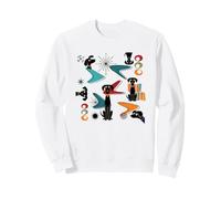 Retro Mid-Century Modern Dog 50's 60's Style Funny Dog Cute Sudadera