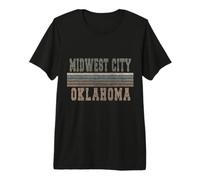 Retro Midwest City Oklahoma Camiseta Premium