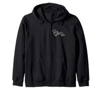 Retro Minimalist Line Art Long Haired Dachshund Pocket Love Sudadera con Capucha