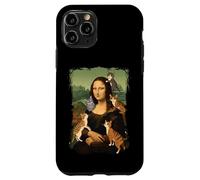 Retro Mona Lisa con Gatos Novedad Hombres Mujeres Niños Gato Divertido Carcasa para iPhone 11 Pro