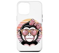 Retro Mono Capuchino Gafas de Sol Monos Carcasa para iPhone 12 Pro MAX