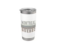 Retro Montreal Quebec Canadá Vaso térmico de acero inoxidable de doble pared