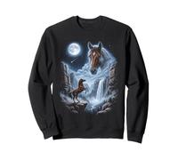 Retro Morgan Horse Moon 90s Bootleg Meme Granja Caballos Sudadera