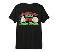 Retro Most Likely to Eat All The Christmas Tree Cakes Debbie Camiseta Premium