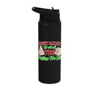 Retro Most Likely to Eat All The Christmas Tree Cakes Debbie Stainless Steel Insulated Water Bottle