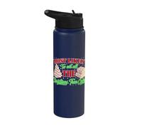Retro Most Likely to Eat All The Christmas Tree Cakes Debbie Stainless Steel Insulated Water Bottle