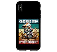 Retro Motocross Dad Gnome Crossing Into My Retirement Carcasa para iPhone XS Max