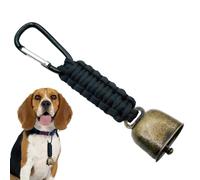 Retro Mountaineering Belt - Carabiner Cow Bell, Keychain | Vintage Outdoor Ornament Accessory, Metal Hiking Ringer Clasp Hardware Component with Antique Style