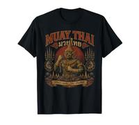 Retro Muay Thai Disciplina Boxeo Tailandés Thai Giant Camiseta