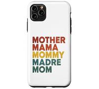 Retro Multilingual Mom Typography Bold Motherhood Statement Carcasa para iPhone 11 Pro Max