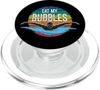 Retro Nadador Come mis Burbujas Acuático Humorístico Carril PopSockets PopGrip para MagSafe