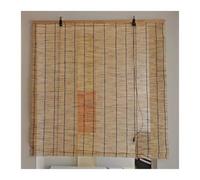 Retro Natural Cortina de CañA Persianas Enrollables de Bambú Cortina de Paja Natural Protección de La Privacidad para Patio(56inW x 60inL)