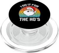 Retro Navidad Funny Santa Claus Camisa I do it for The Ho'S PopSockets PopGrip para MagSafe