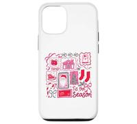 Retro Navidad Patchwork Holiday Ho Ho Ho Tis The Season Carcasa para iPhone 12/12 Pro