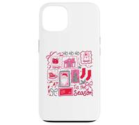 Retro Navidad Patchwork Holiday Ho Ho Ho Tis The Season Carcasa para iPhone 13