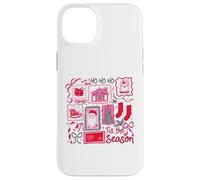 Retro Navidad Patchwork Holiday Ho Ho Ho Tis The Season Carcasa para iPhone 14 Plus