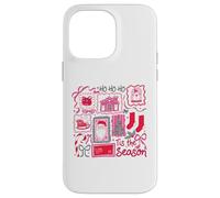 Retro Navidad Patchwork Holiday Ho Ho Ho Tis The Season Carcasa para iPhone 14 Pro MAX