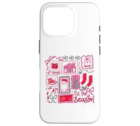 Retro Navidad Patchwork Holiday Ho Ho Ho Tis The Season Carcasa para iPhone 16 Pro