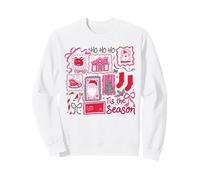 Retro Navidad Patchwork Holiday Ho Ho Ho Tis The Season Sudadera