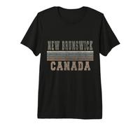 Retro New Brunswick Canadá Camiseta Premium