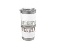 Retro New Brunswick Canadá Vaso térmico de acero inoxidable de doble pared