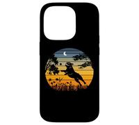 Retro Night Garden Sunset Nature Old English Bulldog Lover Carcasa para iPhone 14 Pro