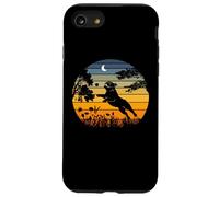Retro Night Garden Sunset Nature Old English Bulldog Lover Carcasa para iPhone SE (2020) / 7/8