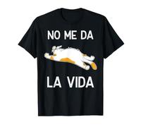 Retro No Me Da La Vida Gato Perezoso Camiseta
