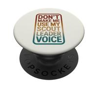 Retro No me Hagas Usar mi Voz de líder Scout PopSockets PopGrip Adhesivo