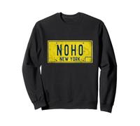 Retro Noho NY New York Manhattan - Placa de matrícula Sudadera