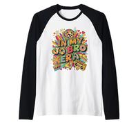 Retro Nostalgia Era Disco Groovy 80s 90s Vintage Estética Camiseta Manga Raglan