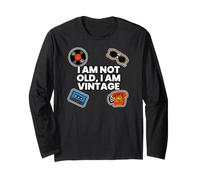 Retro Nostalgia I Am Not Old I Am Vintage Manga Larga