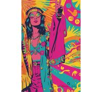 Retro Notebook #1 - Bohemia: Old-fashioned Design Aesthetic Journal - 80 lined pages for creative ideas, warm memories or reflections.