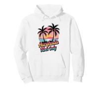 Retro Ocean Sunset y Palmeras, diversión Hurghada Vibes Only Sudadera con Capucha