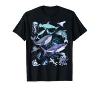 Retro Ocean Wildlife - Shark, Fish & Octopus Vibes Camiseta