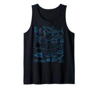 Retro Ocean Wildlife - Shark, Fish & Octopus Vibes Camiseta sin Mangas