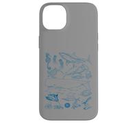 Retro Ocean Wildlife - Shark, Fish & Octopus Vibes Carcasa para iPhone 14 Plus
