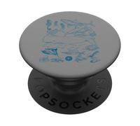 Retro Ocean Wildlife - Shark, Fish & Octopus Vibes PopSockets PopGrip Adhesivo