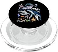 Retro Ocean Wildlife - Shark, Fish & Octopus Vibes PopSockets PopGrip para MagSafe