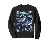 Retro Ocean Wildlife - Shark, Fish & Octopus Vibes Sudadera