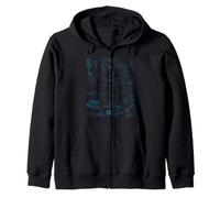 Retro Ocean Wildlife - Shark, Fish & Octopus Vibes Sudadera con Capucha
